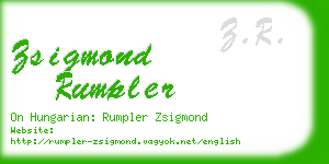 zsigmond rumpler business card